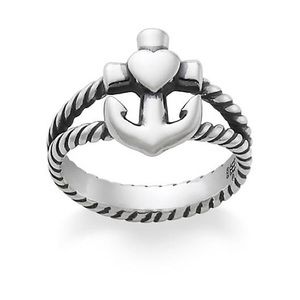 James Avery Faith Hope and Love Twisted Rope Ring